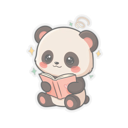 Reading Panda Sticker – Cute Kawaii Book Lover Decal