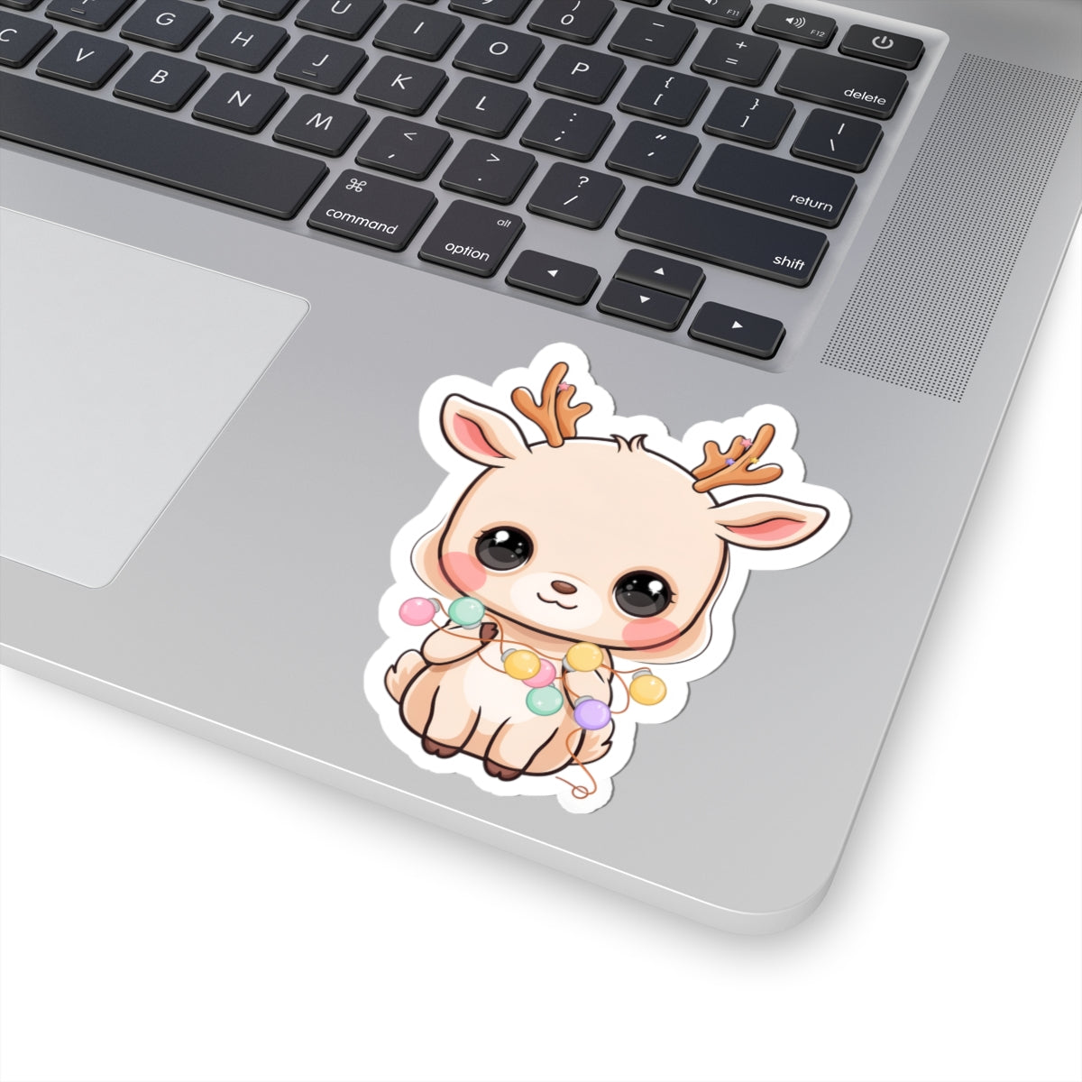 Kawaii Reindeer Sticker for Cute Holiday Decor