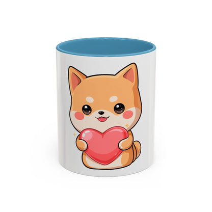Kawaii Shiba Inu Accent Coffee Mug for Dog Lovers