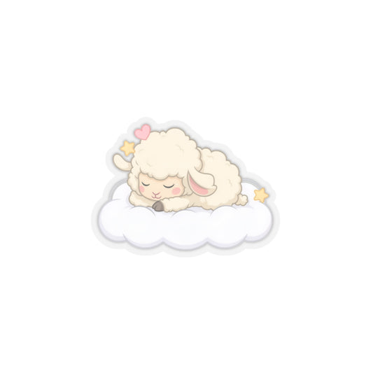Sleeping Lamb Kiss-Cut Sticker for Cozy Desk Decor