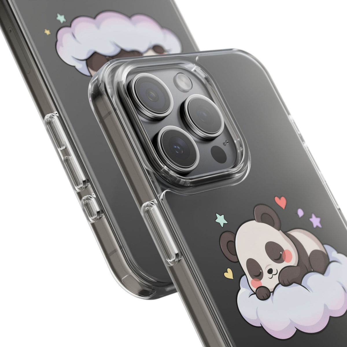 Sleeping Panda Clear Impact-Resistant Phone Case