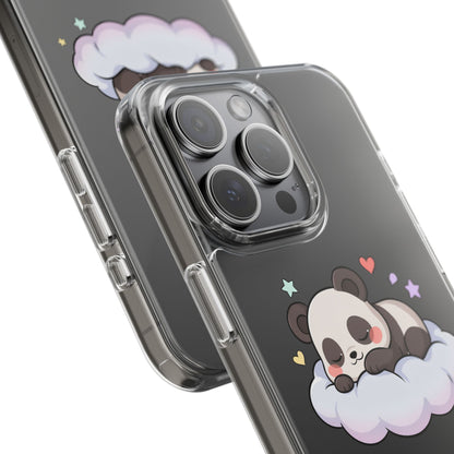 Sleeping Panda Clear Impact-Resistant Phone Case