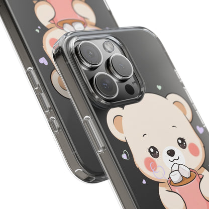 Kawaii Polar Bear Phone Case with Hot Cocoa