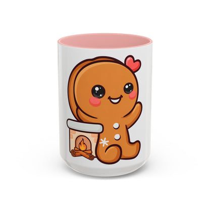 Kawaii Gingerbread Mug for Cozy Winter Coffee Breaks