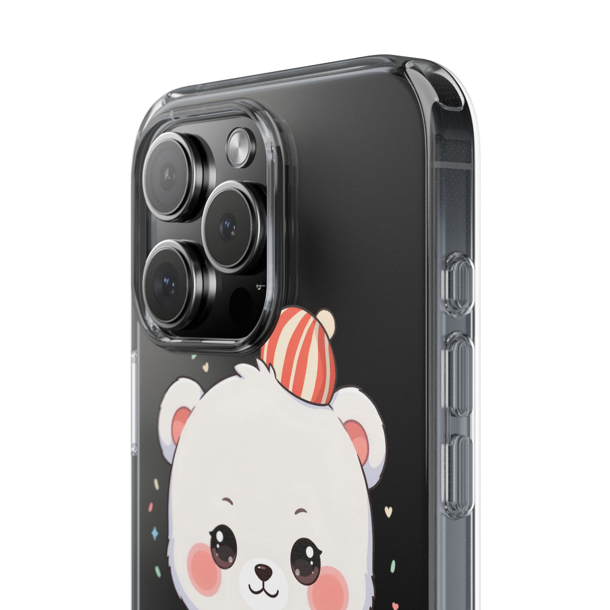 Christmas Bear Cookie Baking Clear Phone Case