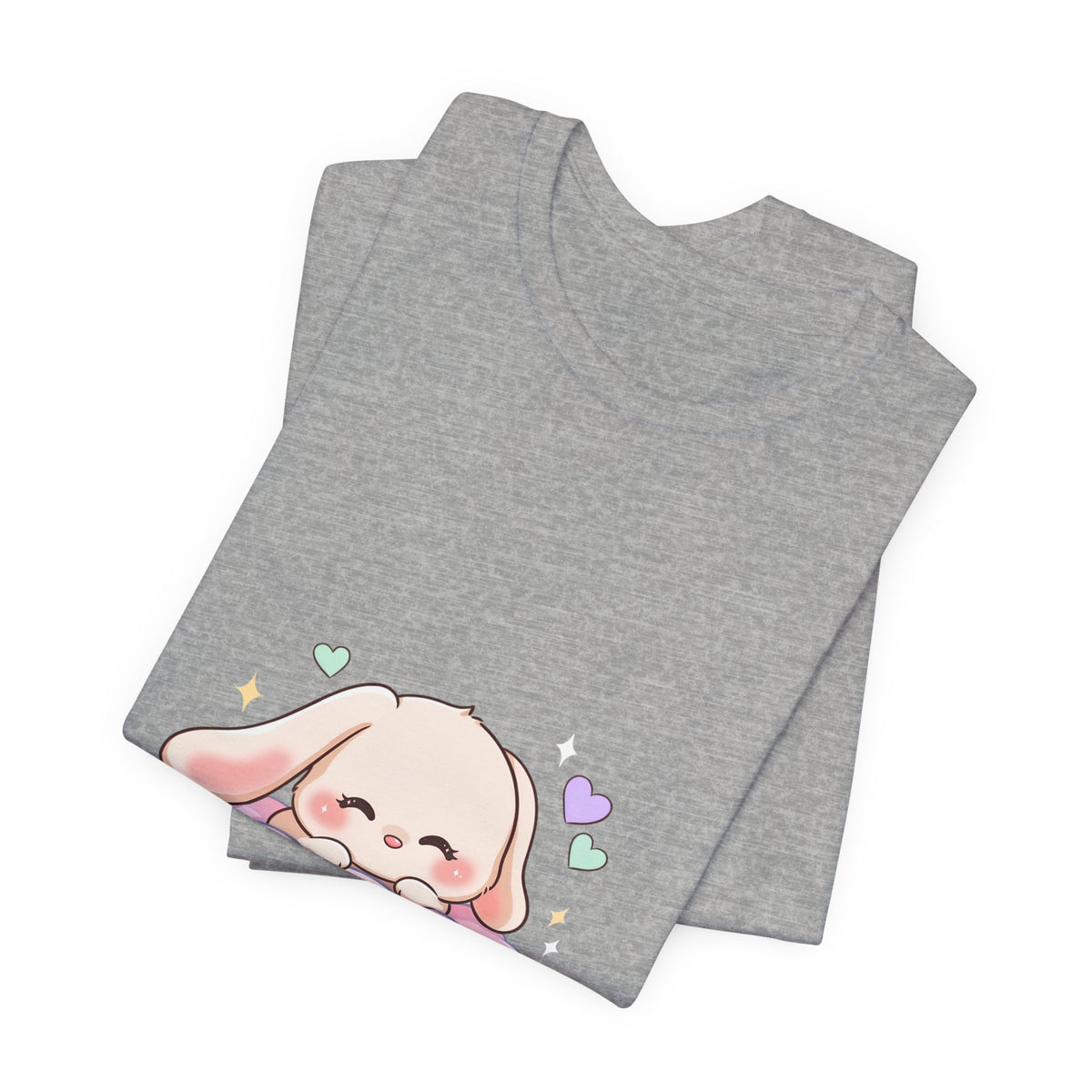 Kawaii Sleeping Bunny Tee, Cute Cloud Nap Unisex Shirt