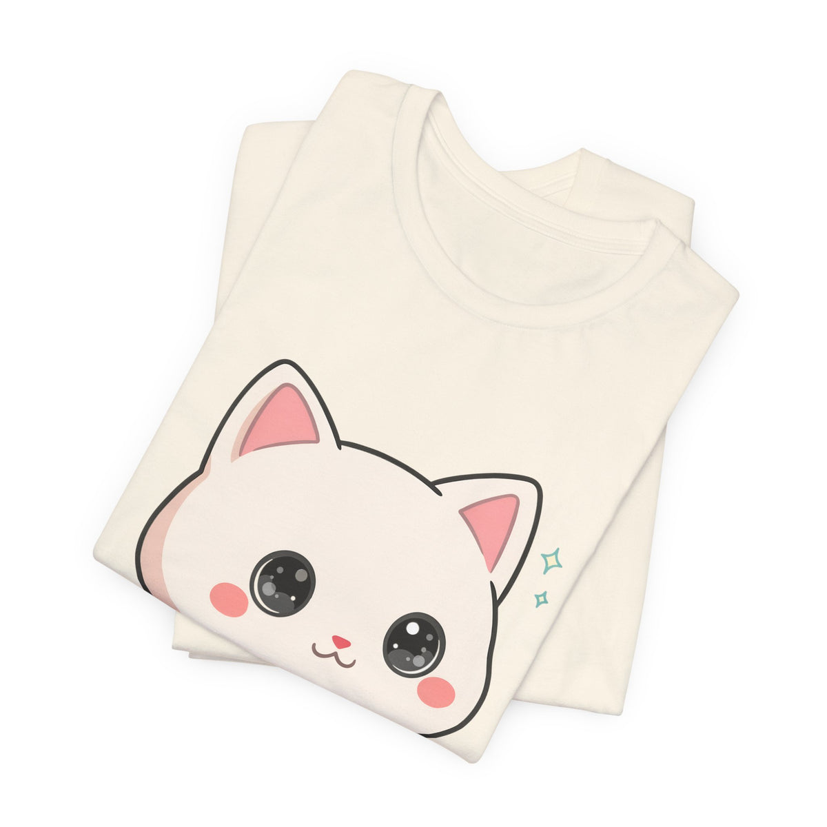 Kawaii Skateboarding Cat T-Shirt – Cute Chibi Kitty Tee