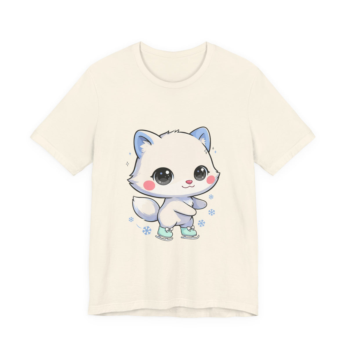 Kawaii Arctic Fox T-Shirt for Winter Gift Giving