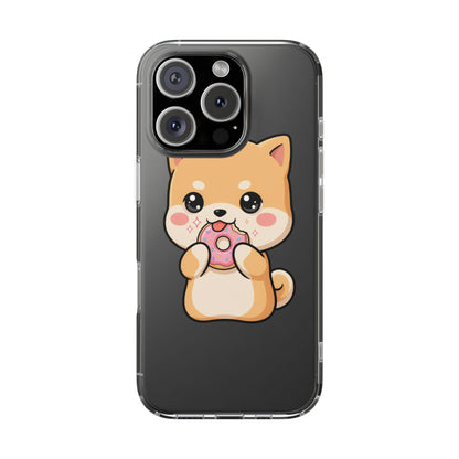 Kawaii Shiba Inu Phone Case with Donut