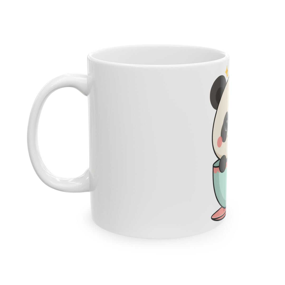 Kawaii Panda Mug, Cute Chibi Tea Cup Gift