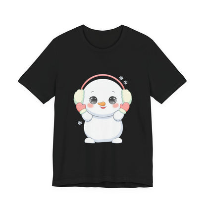 Kawaii Snowman T-Shirt for Cute Winter Style