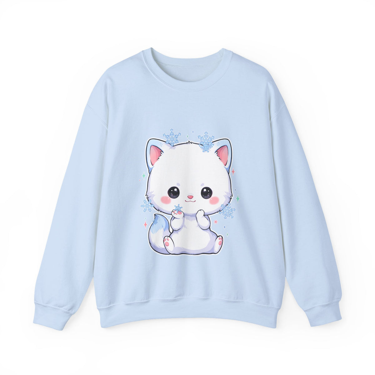 Kawaii Arctic Fox Sweatshirt for Cute Winter Animal Lovers