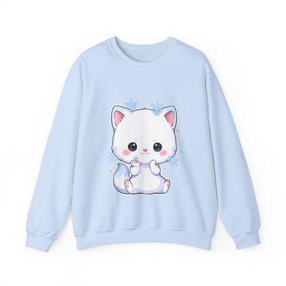 Kawaii Arctic Fox Sweatshirt for Cute Winter Animal Lovers
