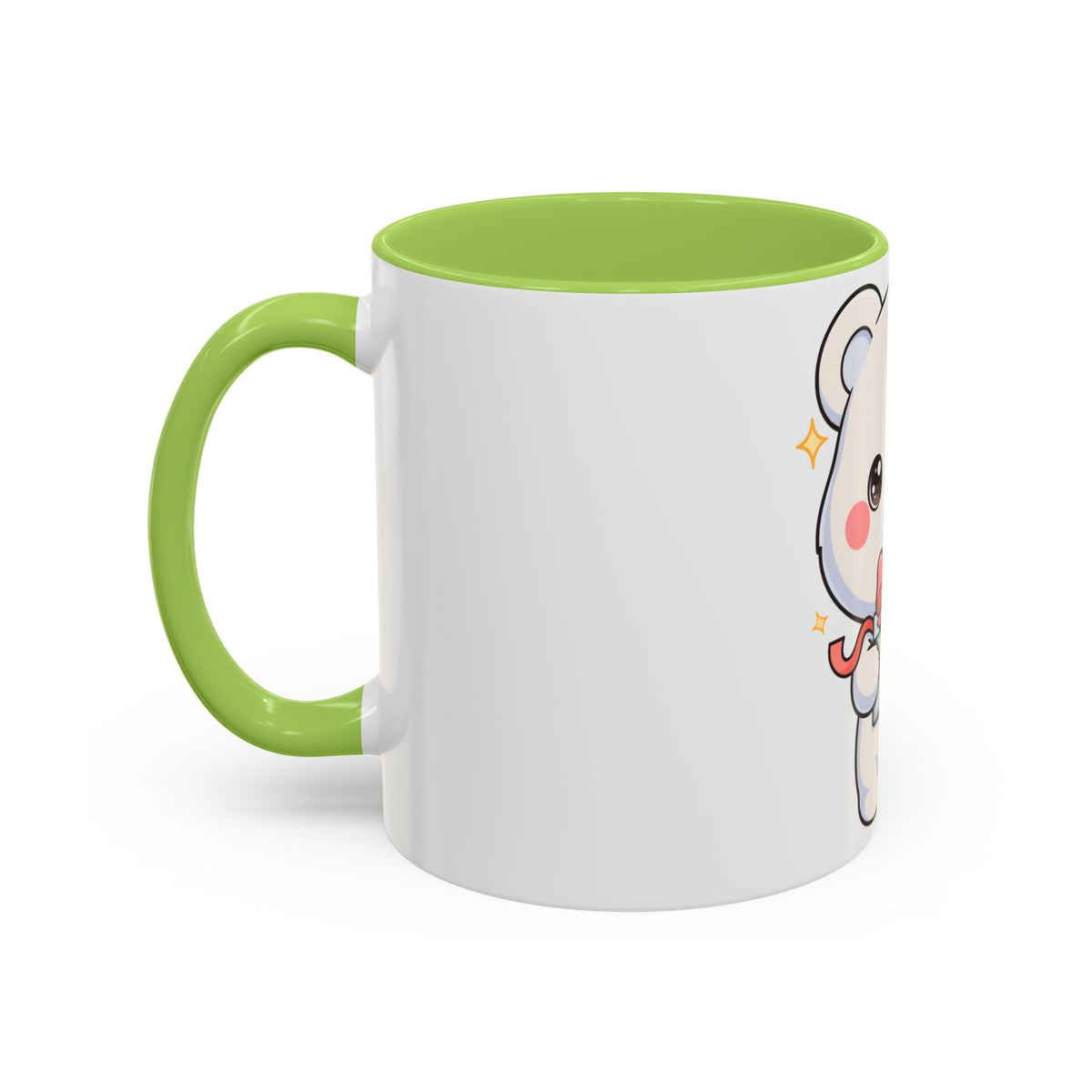 Kawaii Polar Bear Mug, Cute Gift Accent Coffee Mug
