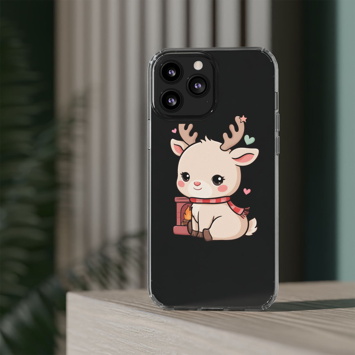 Kawaii Reindeer Phone Case for Cozy Holiday Cheer