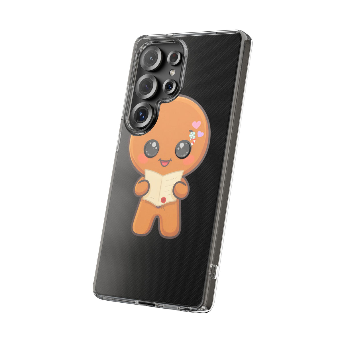Gingerbread Man Phone Case, Cute Christmas Letter Reader