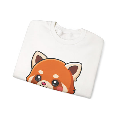 Kawaii Red Panda Skateboarding Sweatshirt, Cute Animal Gift
