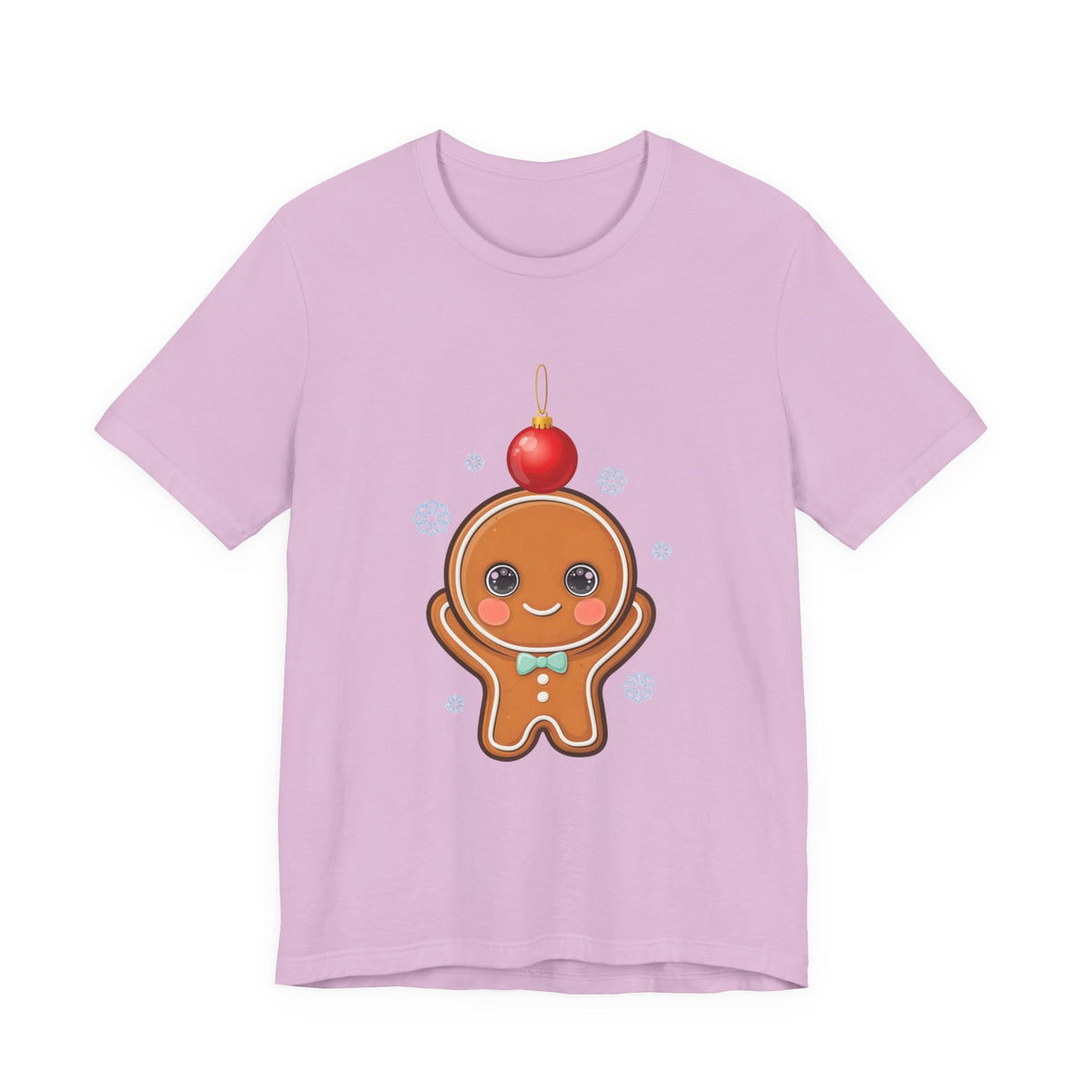 Kawaii Gingerbread Christmas Tee, Cute Holiday Unisex Shirt