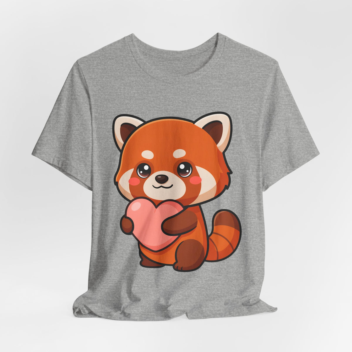 Kawaii Red Panda T-Shirt: Big Heart, Cozy Vibes