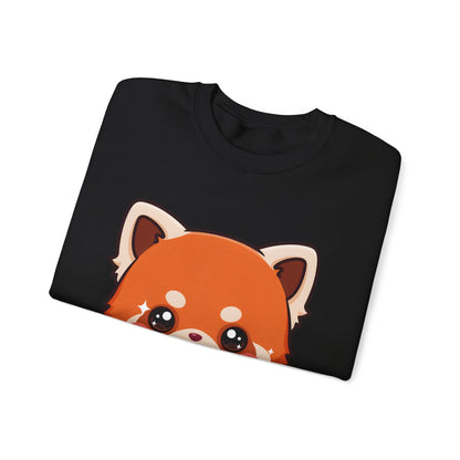 Red Panda Sushi Sweatshirt, Cute Kawaii Crewneck