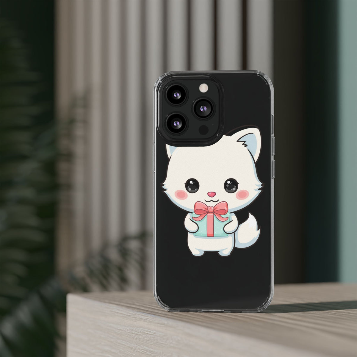 Kawaii Arctic Fox Phone Case with Gift