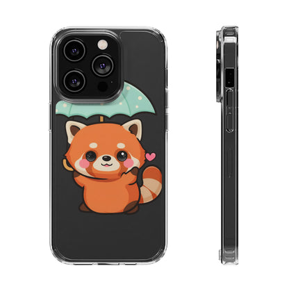 Kawaii Red Panda Clear Impact-Resistant Case