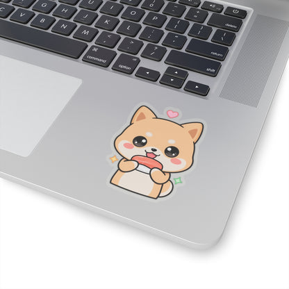 Kawaii Shiba Inu Sushi Sticker for Cute Decor