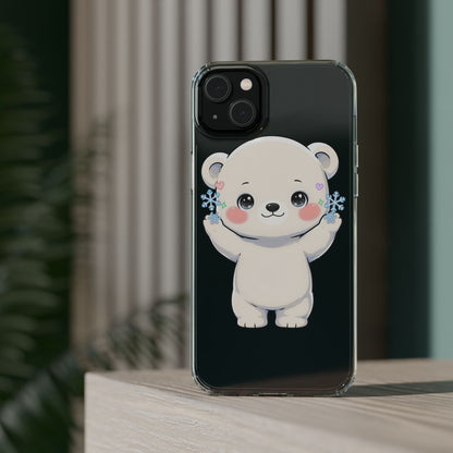 Kawaii Polar Bear Phone Case for a Cozy Winter Gift