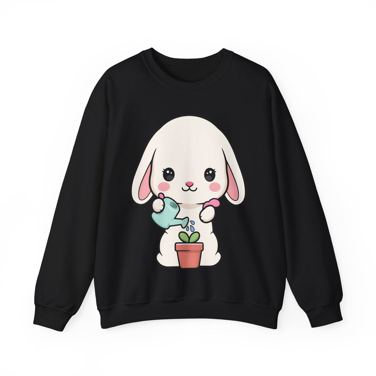 Kawaii Bunny Sweatshirt, Cute Gardening Crewneck