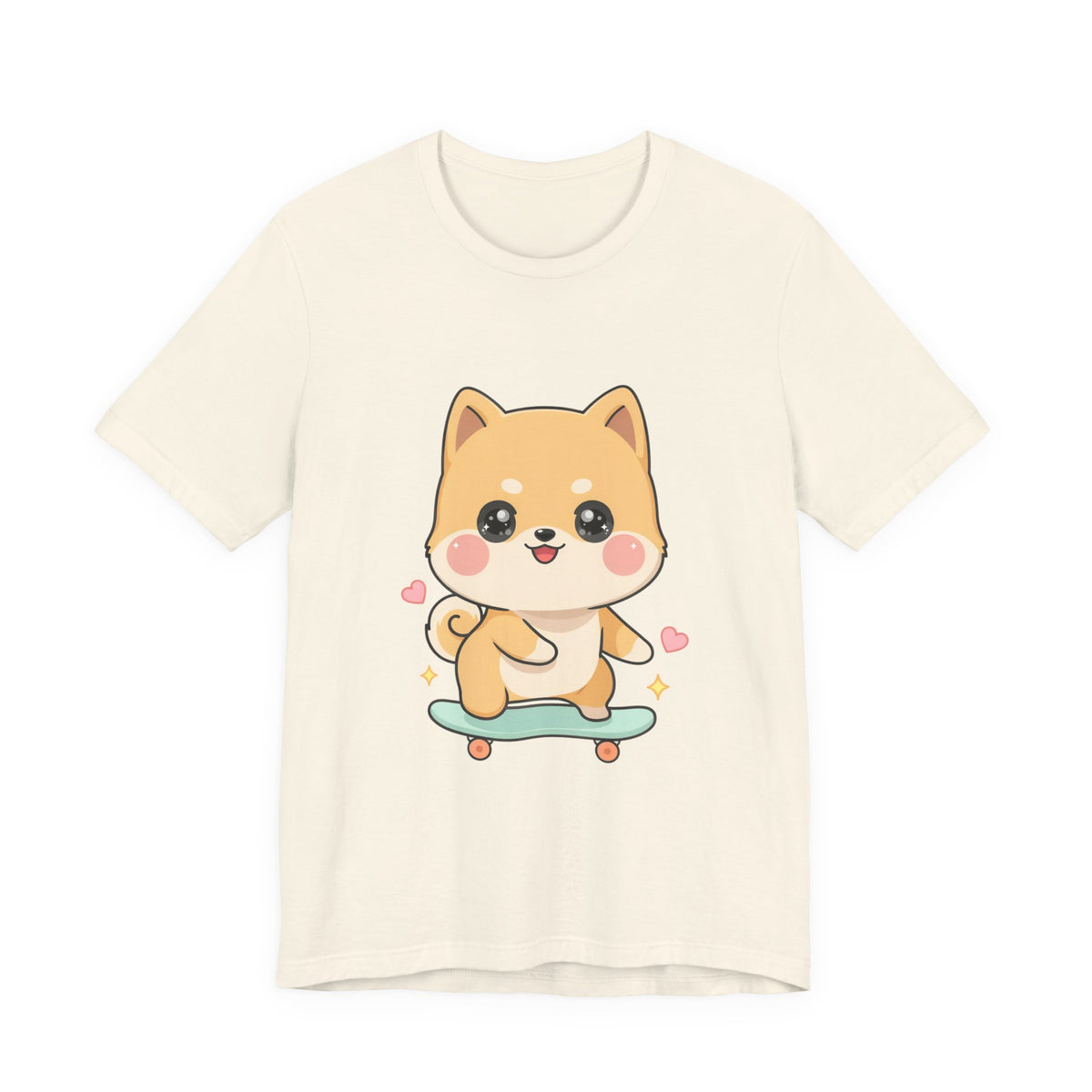 Kawaii Shiba Inu Skateboarder Tee for Dog Lovers