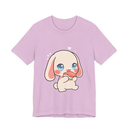 Kawaii Sushi Bunny T-Shirt for Cute Foodie Fans