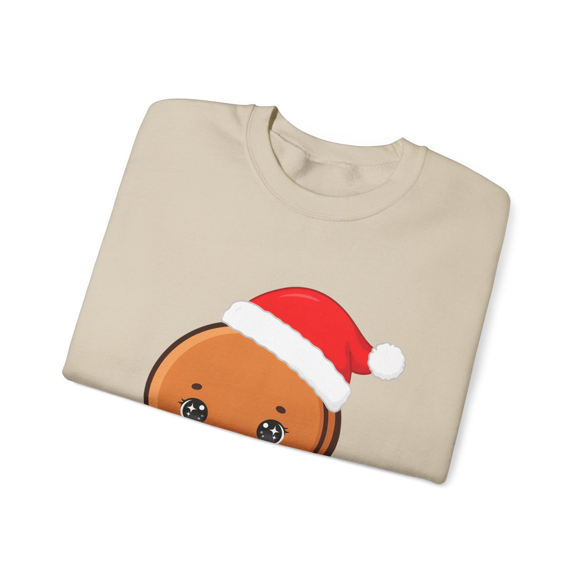 Christmas Gingerbread Sweatshirt, Cute Kawaii Holiday Crewneck