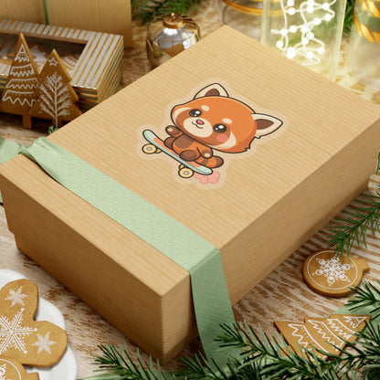 Kawaii Red Panda Skateboard Sticker for Cute Decor