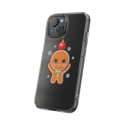 Christmas Gingerbread Phone Case, Cute Kawaii Holiday Gift
