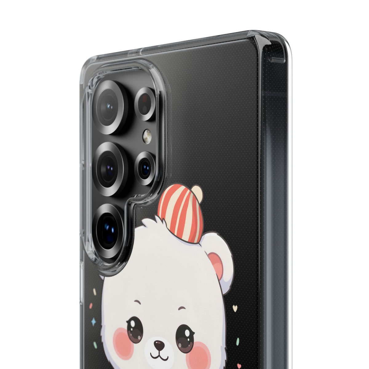 Christmas Bear Cookie Baking Clear Phone Case