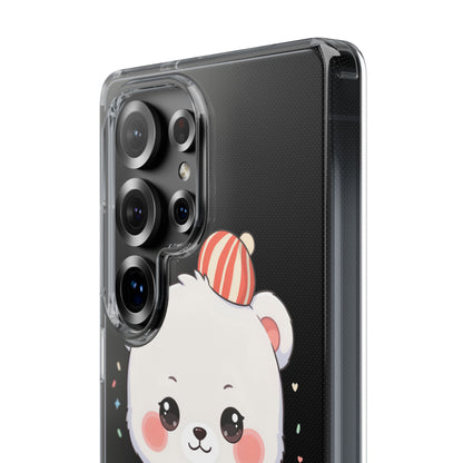 Christmas Bear Cookie Baking Clear Phone Case