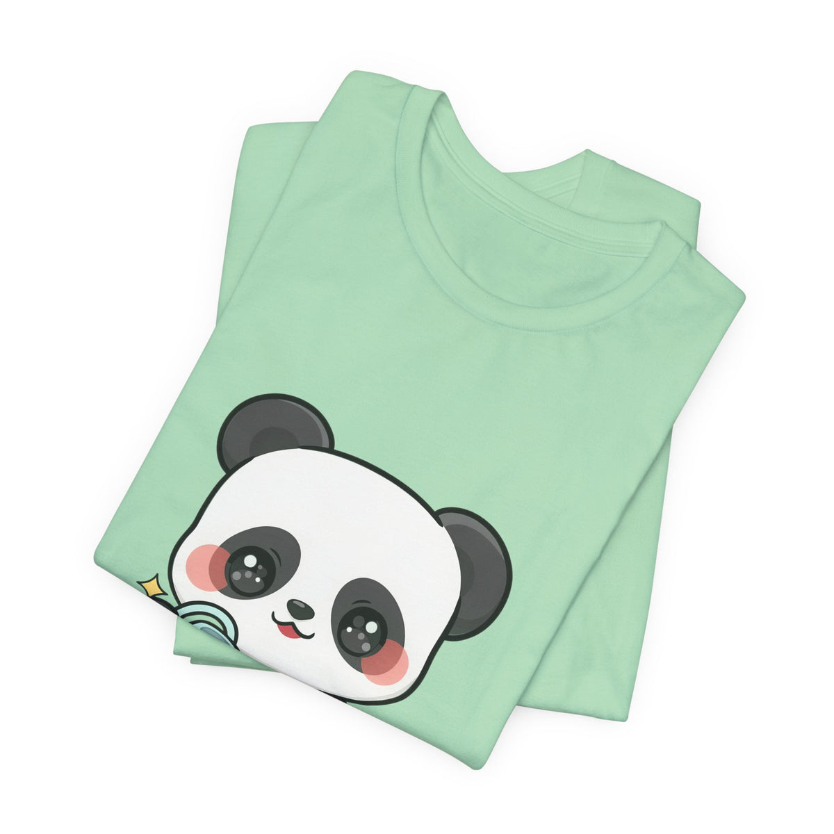 Kawaii Panda T-Shirt, Cute Plant Lover Gift