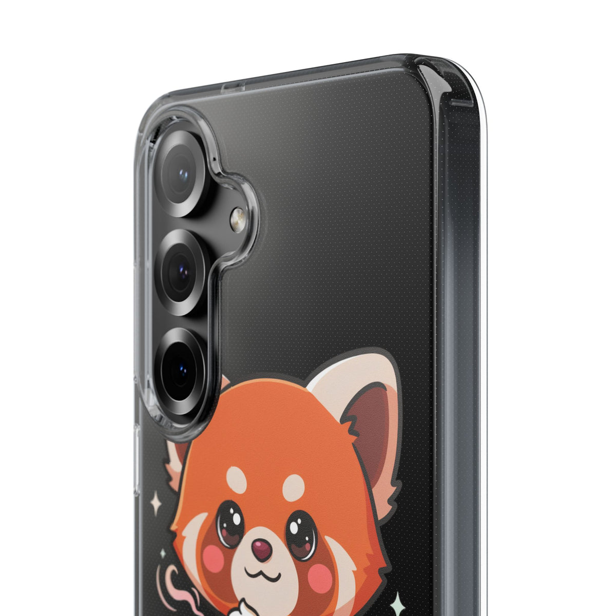 Kawaii Red Panda Phone Case with Latte