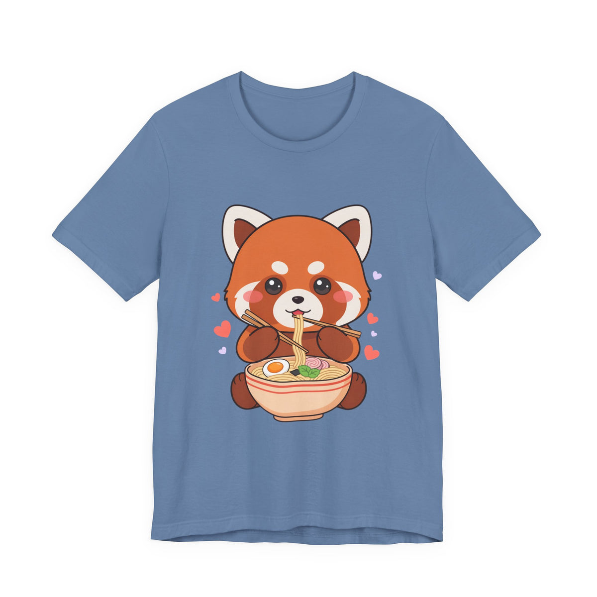 Kawaii Red Panda Ramen T-Shirt for Cozy Foodie Style