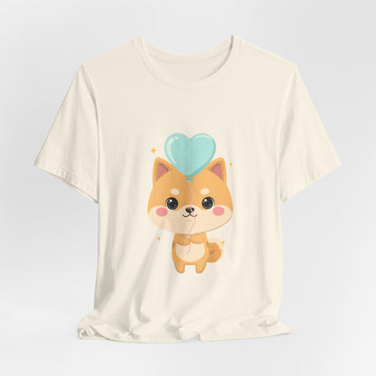 Kawaii Shiba Inu T-Shirt, Cute Balloon Dog Gift