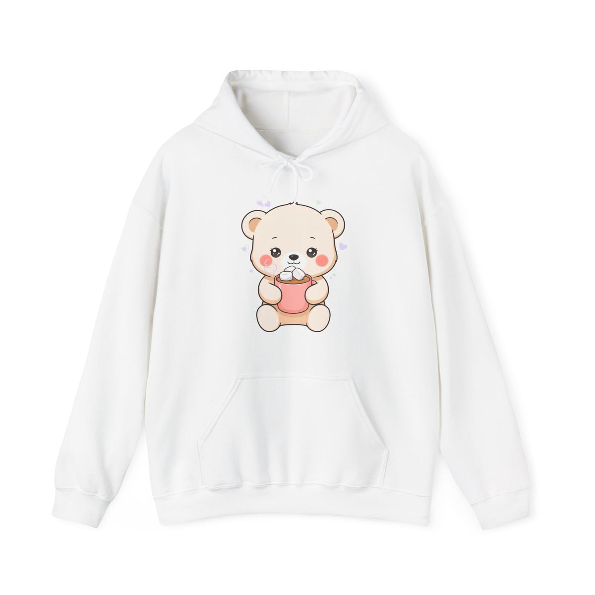 Kawaii Polar Bear Hoodie – Cozy Cocoa Cub Sweatshirt