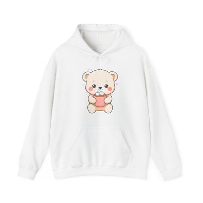 Kawaii Polar Bear Hoodie – Cozy Cocoa Cub Sweatshirt