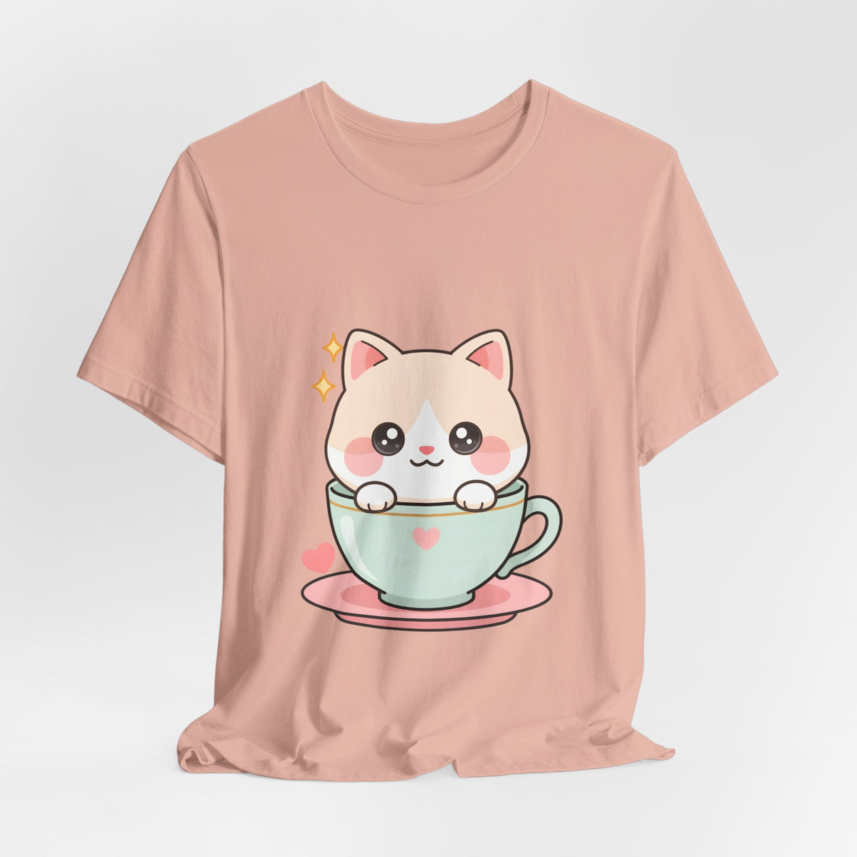 Kawaii Cat T-Shirt for Cute Cat and Chibi Art Fans