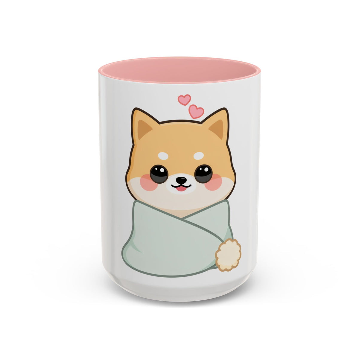 Kawaii Shiba Inu Accent Coffee Mug for Cozy Moments