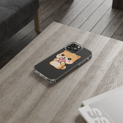 Kawaii Shiba Inu Phone Case with Donut