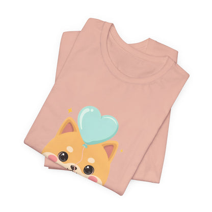 Kawaii Shiba Inu T-Shirt, Cute Balloon Dog Gift