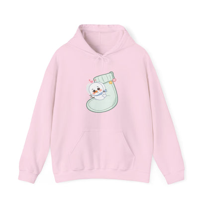 Kawaii Snowman Christmas Hoodie for Cozy Holiday Days