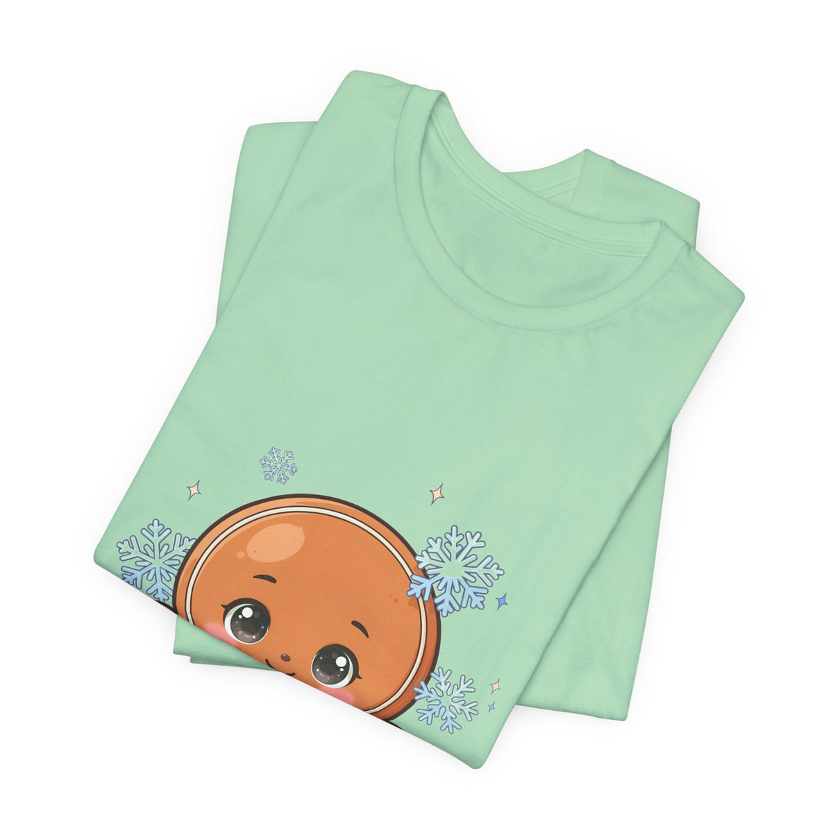 Kawaii Gingerbread Man T-Shirt for a Cozy Christmas Mood