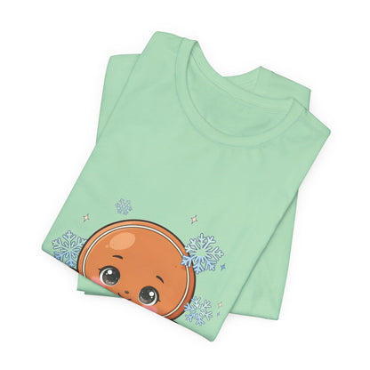 Kawaii Gingerbread Man T-Shirt for a Cozy Christmas Mood
