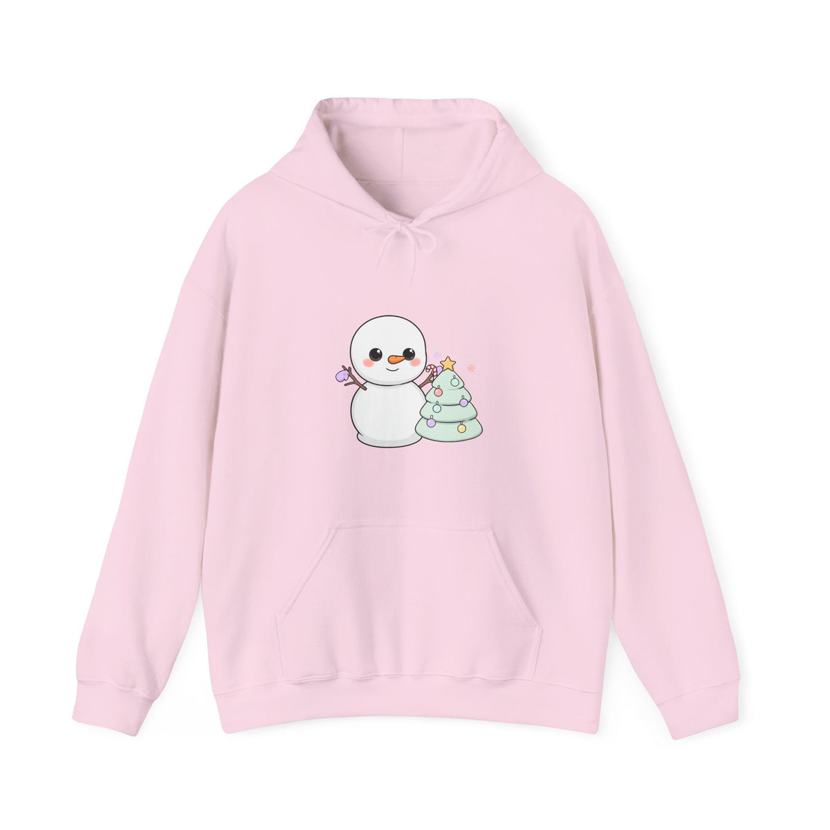 Kawaii Christmas Snowman Hoodie for Cute Holiday Cheer